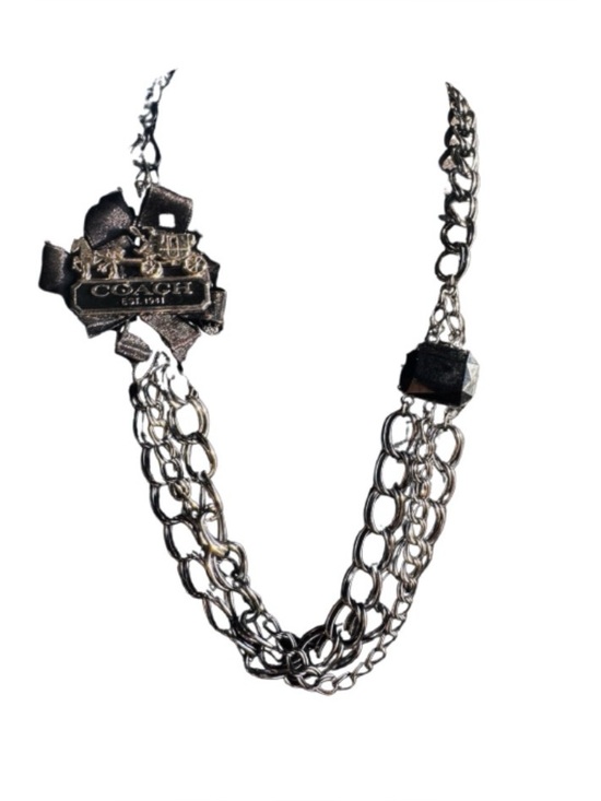 Hand Crafted Jewelry - Upcycled Necklace with Authentic Coach Hardware